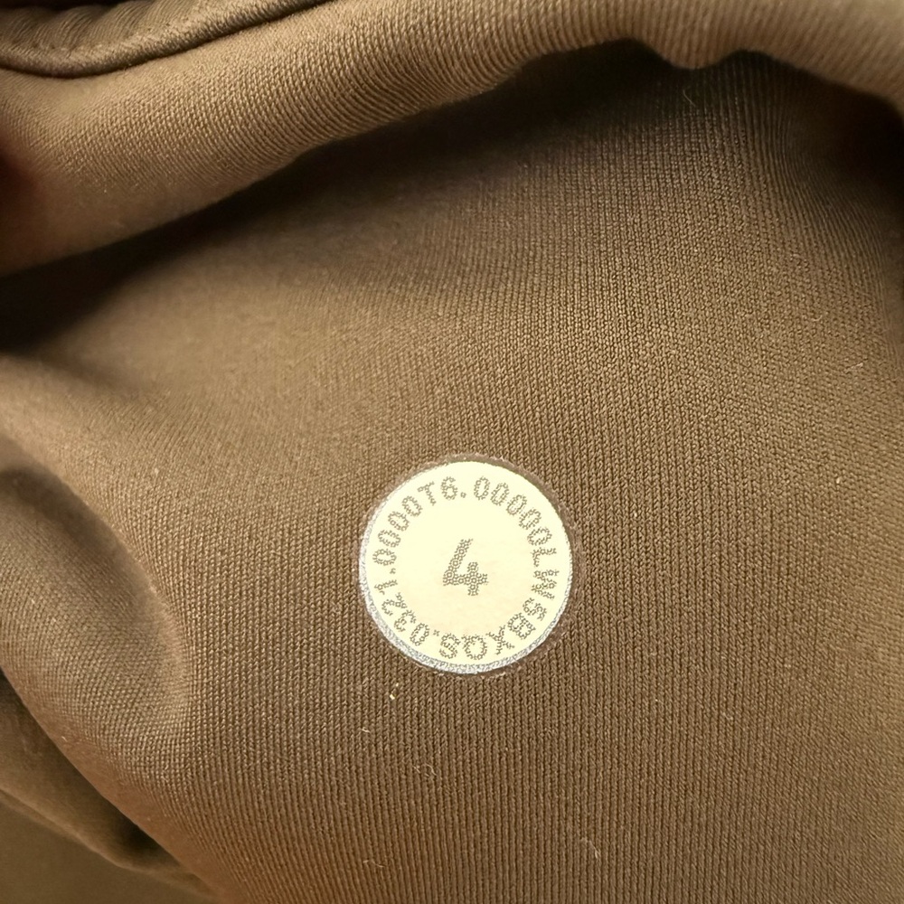 Lululemon High-Waist Dark Olive Green Active Leggings - Women Size 4 - Picture 8 of 10